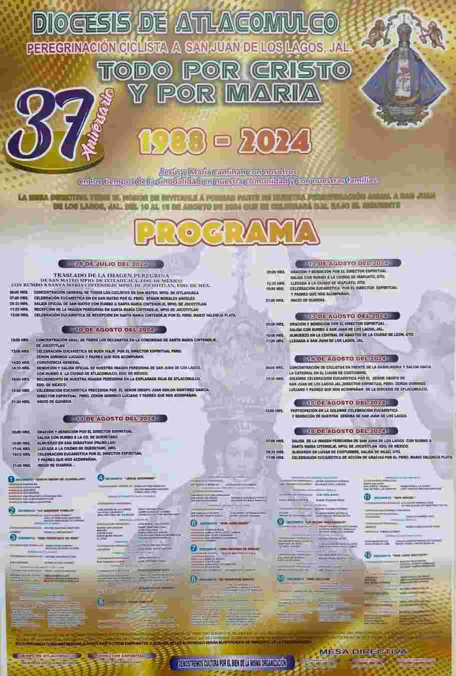 Peregrinación de la Diocesis de Atlacomulco Peregrinación de la Diocesis de Atlacomulco
