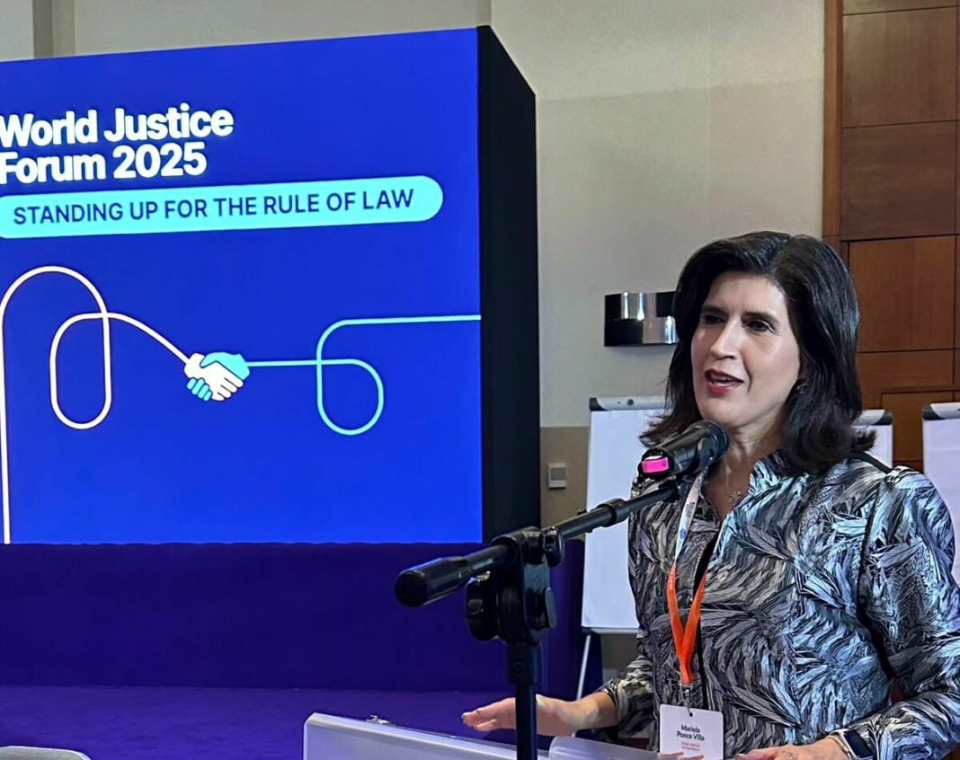 Dra. Mariela Ponce Villa representa a México en el WorldJusticeForum 2025