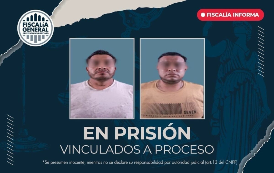 Vinculados a proceso y en prisión por robo con violencia en Ciudad del Sol