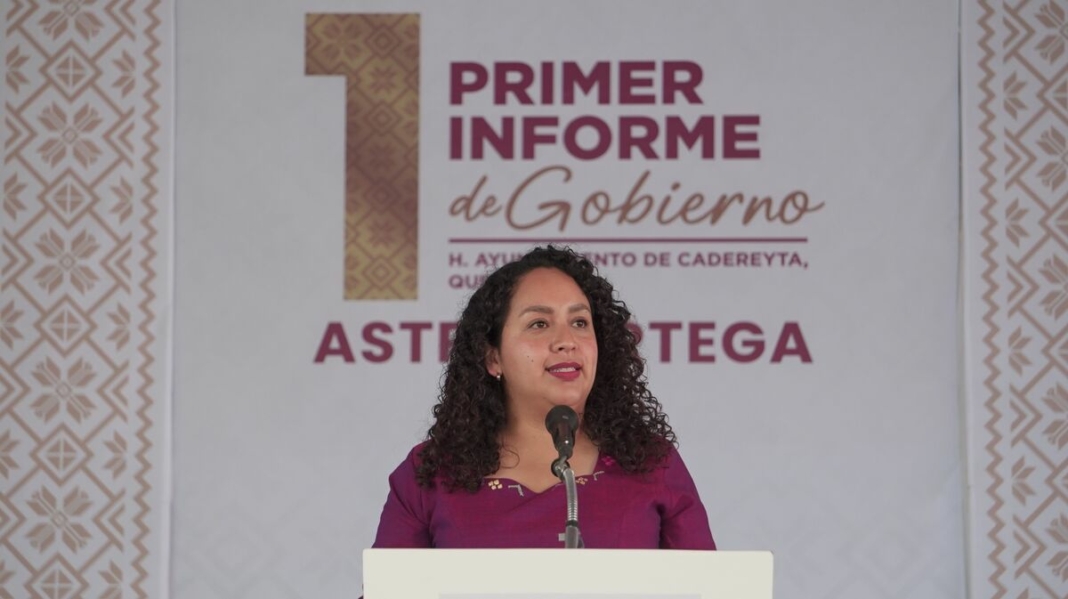 Astrid Ortega rinde su Primer Informe de Gobierno y promete que “la transformación llegó para quedarse”