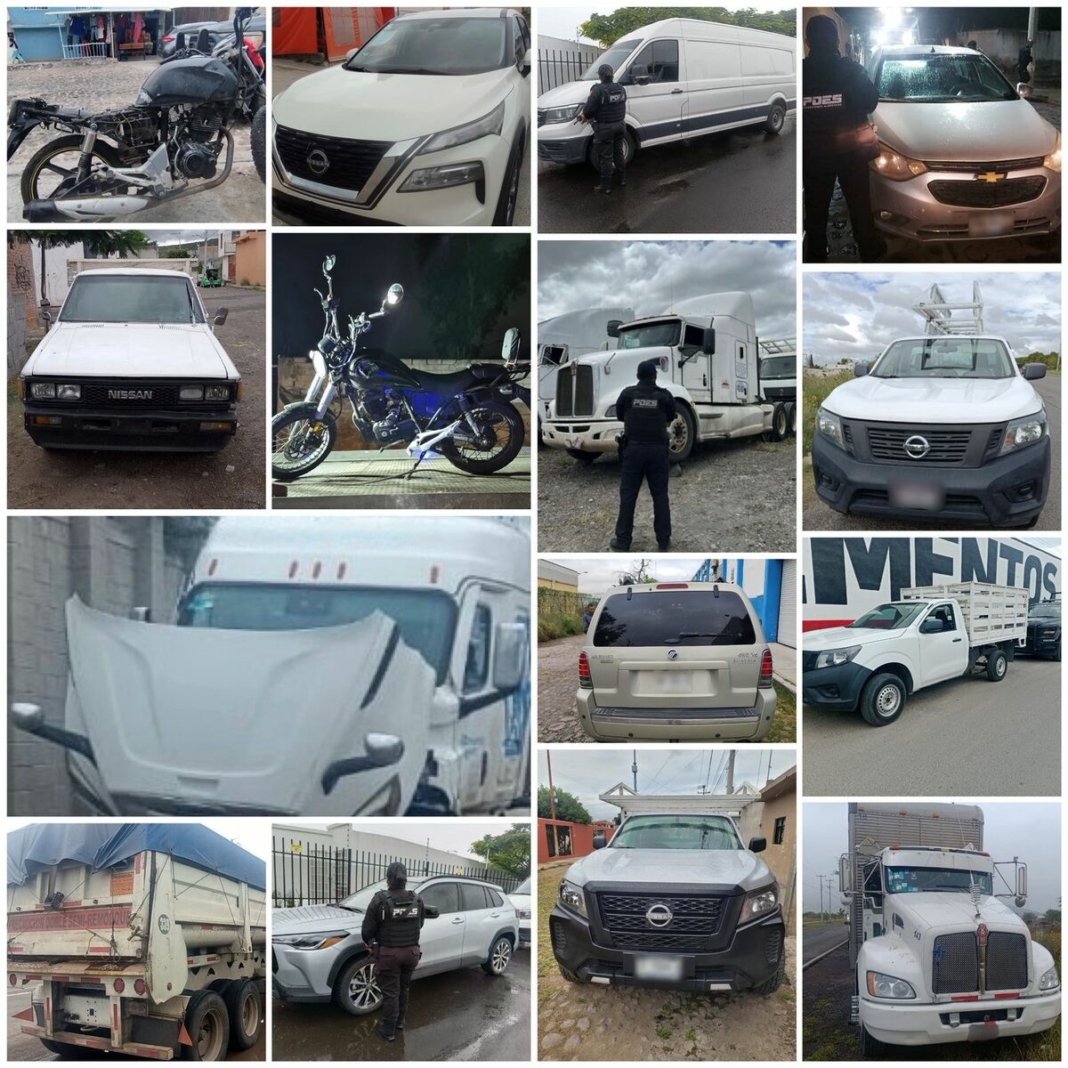 15 vehículos recuperados por POES Borrador automático