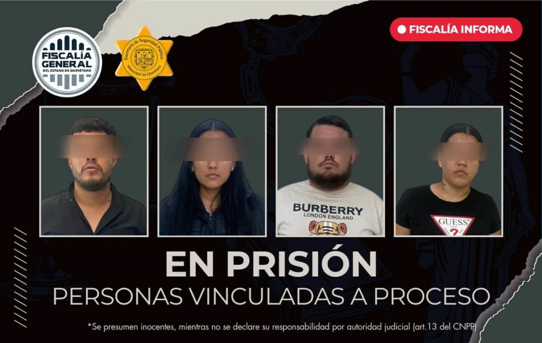 Cuatro personas en prisión por robo de vehículos en Querétaro