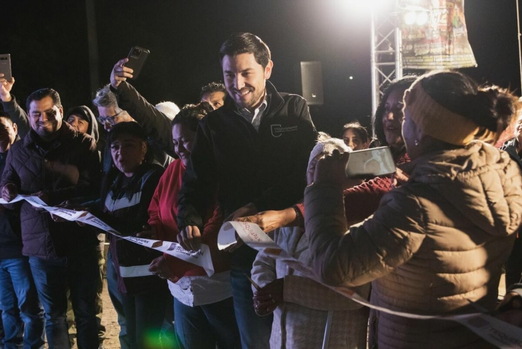 OBRAS QUE SIRVEN AL PUEBLO: SE ENTREGA ALUMBRADO PÚBLICO EN SANTA MARÍA DEL CAMINO