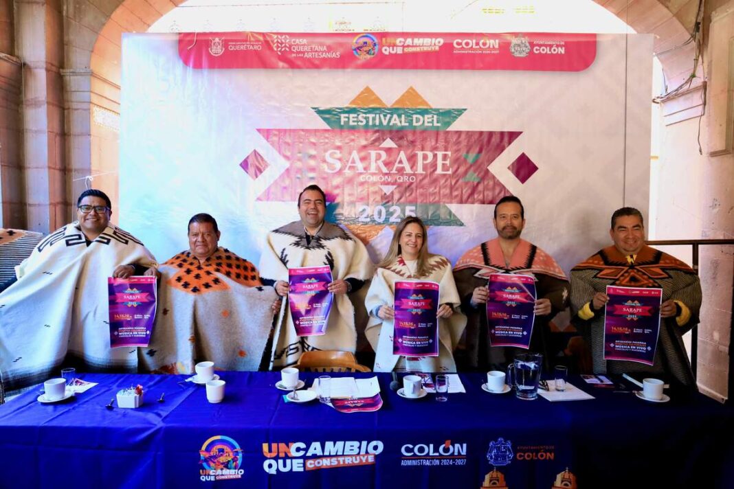 Anuncia Gaspar Trueba el Festival del Sarape 2025 en Colón