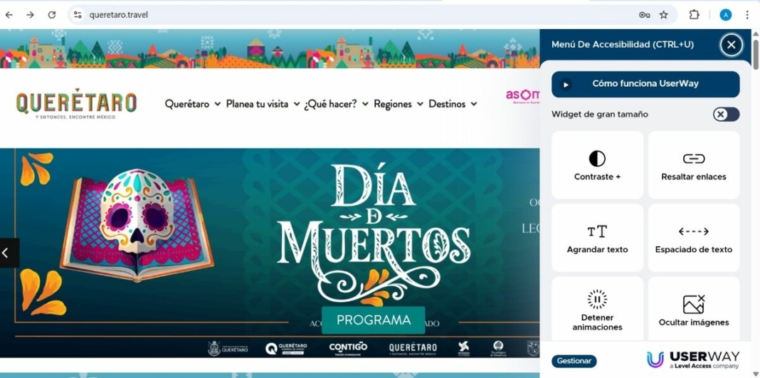 Incorpora SECTUR botón de accesibilidad en su portal oficial