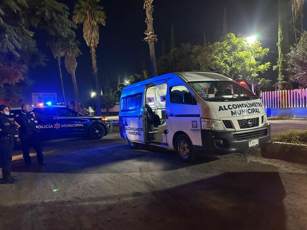 Implementa Municipio de Querétaro operativo de alcoholimetría: 41 personas detenidas
