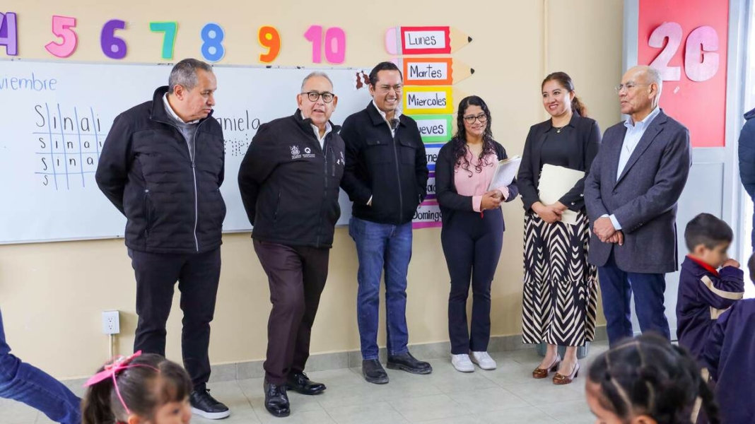 Chepe Guerrero inaugura tres nuevas aulas didácticas en preescolar de La Negreta