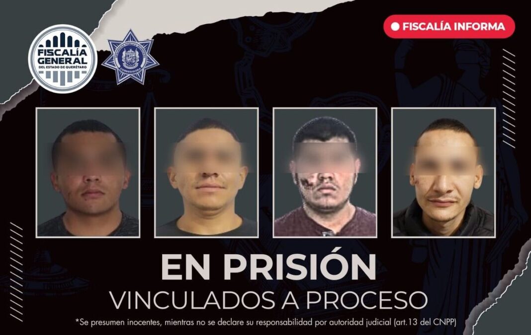 Cuatro hombres en prisión por robo calificado con violencia en Corregidora Borrador automático