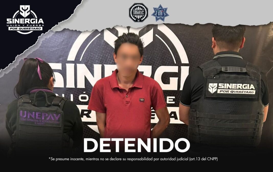 Sinergia cumplimenta orden de aprehensión por homicidio calificado en El Marqués Borrador automático