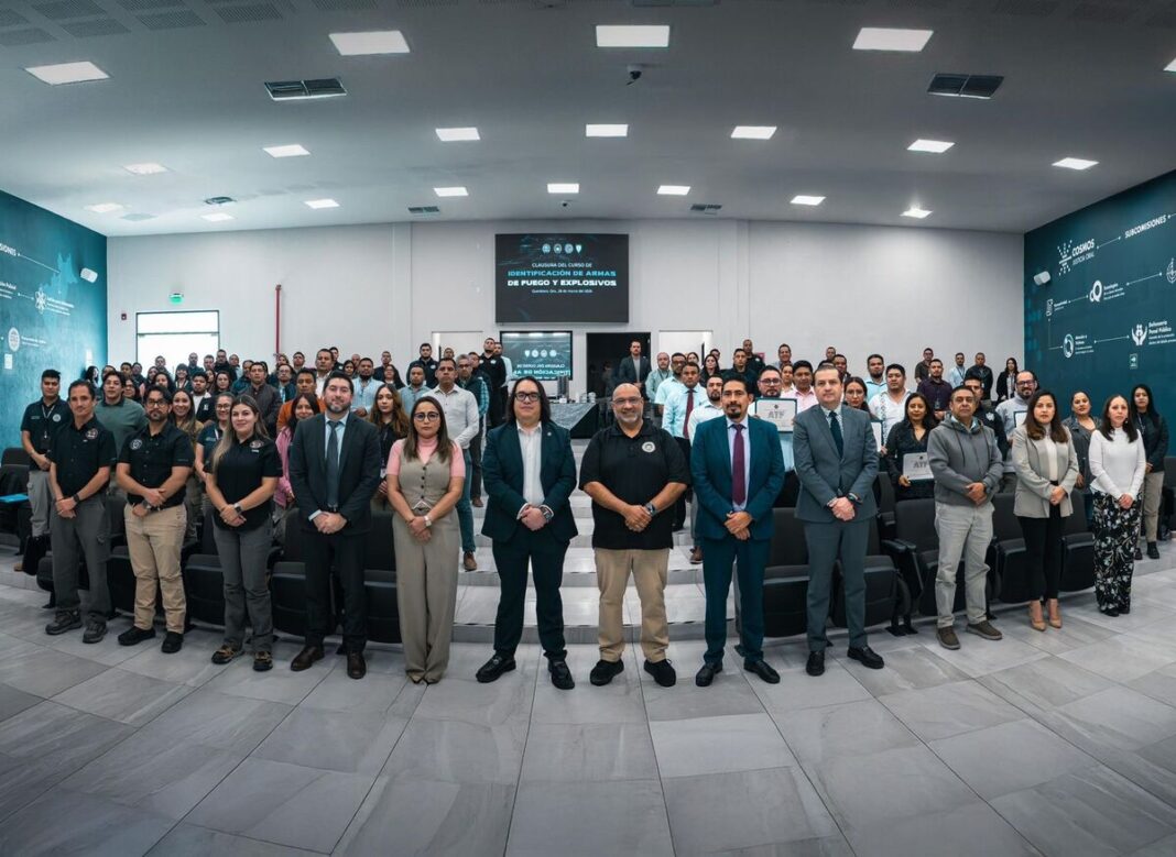 Sinergia fortalece la investigación: Fiscalía de Querétaro, sede de curso especializado en identificación de armas de fuego y explosivos impartido por ATF de los Estados Unidos de América Borrador automático