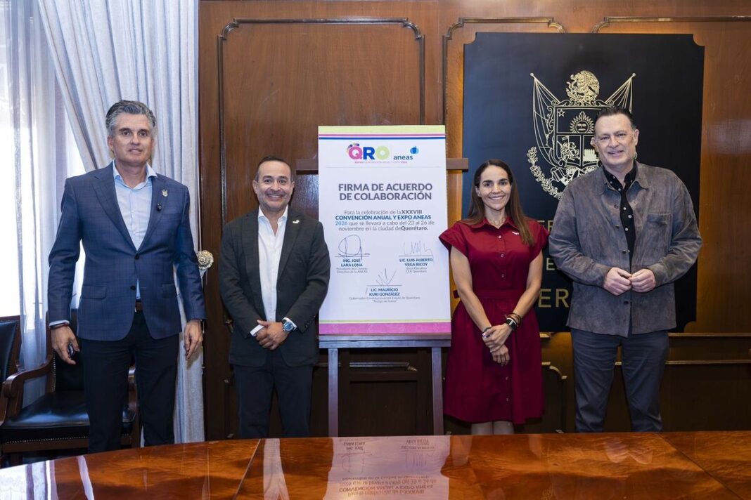 Atestigua Gobernador firma de convenio para la ANEAS 2026 en Querétaro Borrador automático