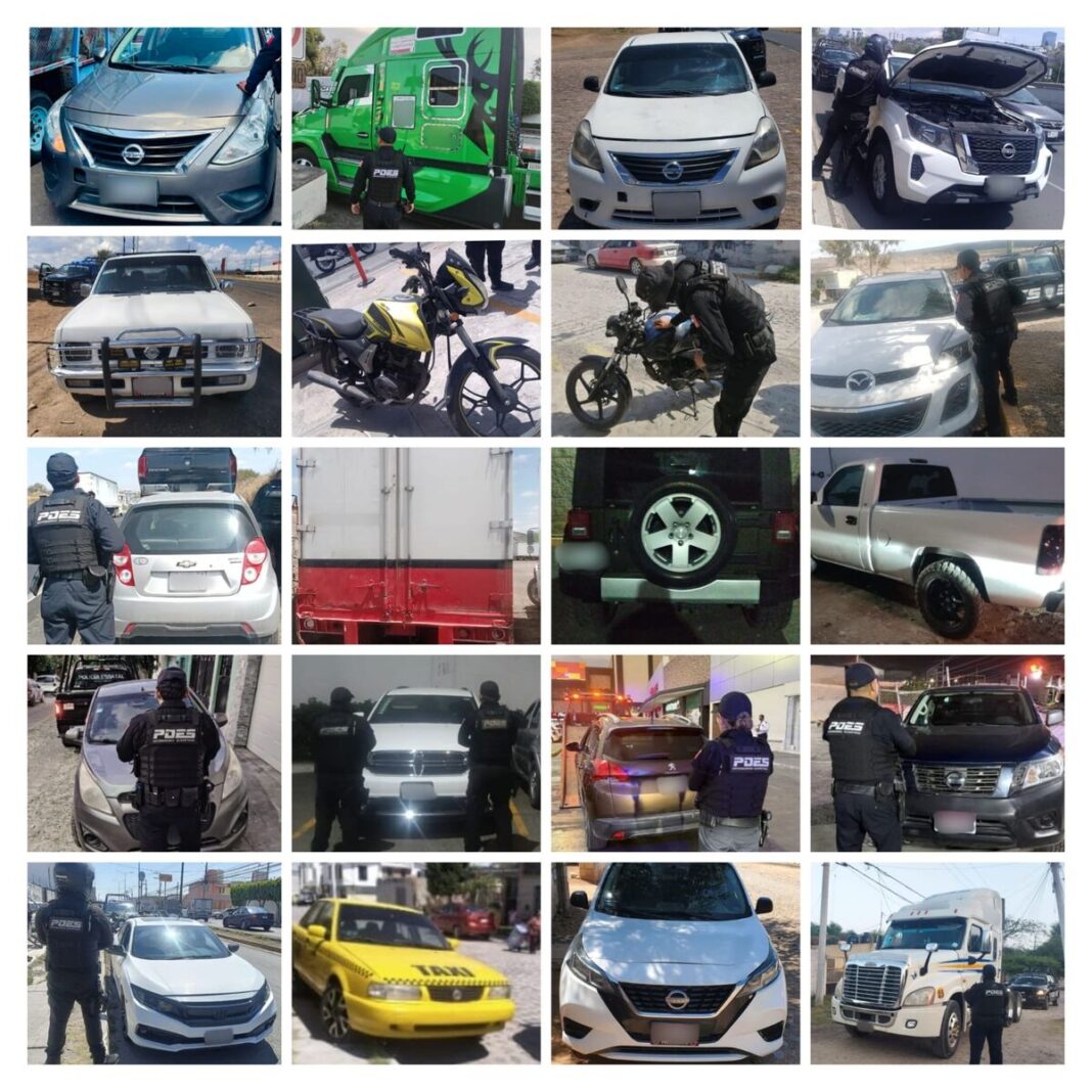 En los últimos días, POES asegura 20 vehículos con reporte de robo