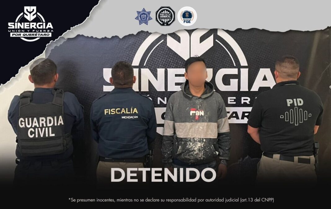 Sinergia cumplimenta orden de aprehensión por feminicidio en colaboración con Fiscalía de Michoacán Borrador automático