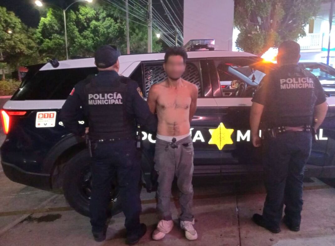 SSPM detiene a masculino en la colonia Mercurio SSPM detiene a masculino
