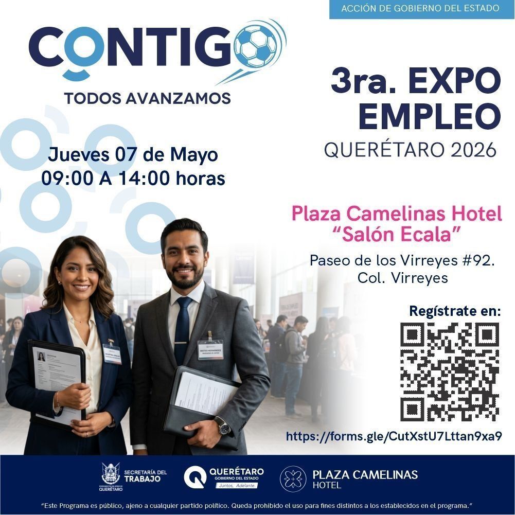 Invita ST a la 3a Expo Empleo Querétaro 2026 Borrador automático